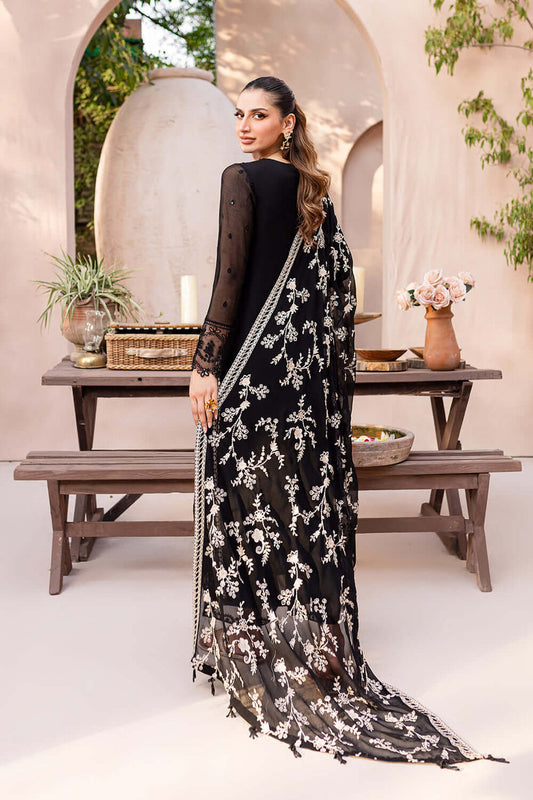 AZR - 3PC LAWN EMBROIDERED UNSTITCHED (BLACK)